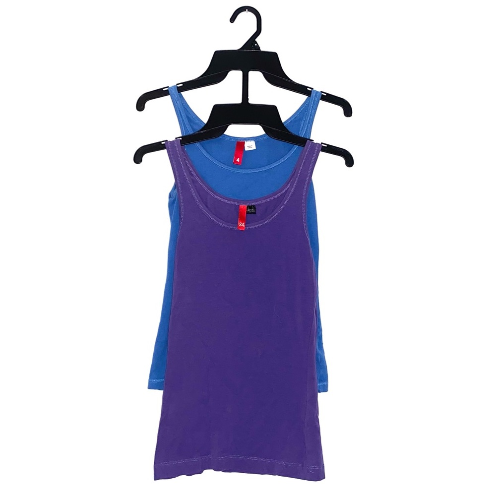 2 H&M Tank Tops - Blue & Purple